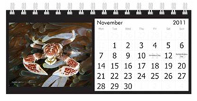 Marine life desk calendar