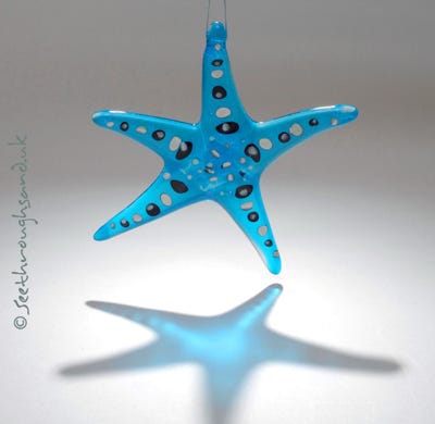 Fused glass starfish